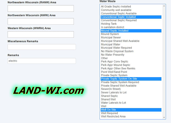 Wisconsin Land for Sale with Well Septic Electric