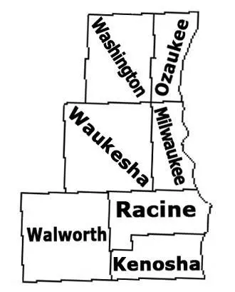 Southeast Wisconsin Map